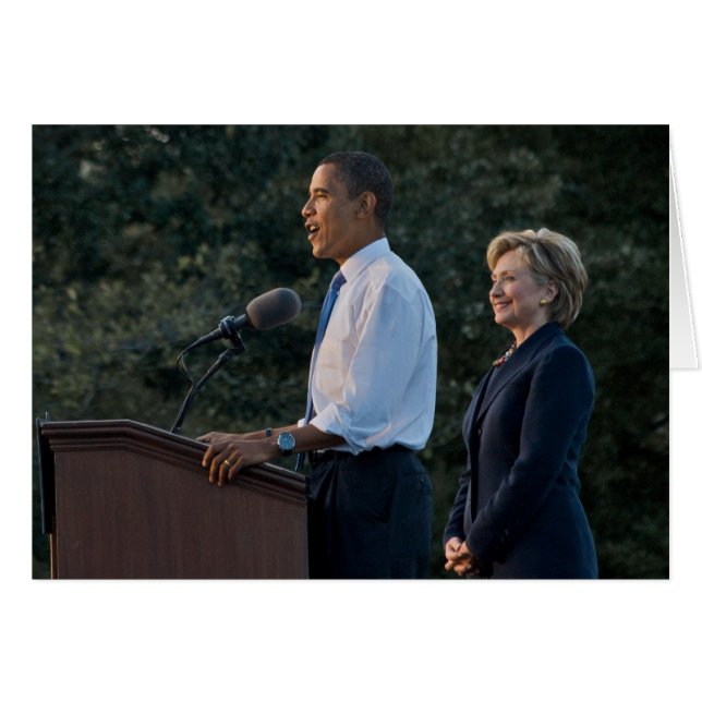 Präsident Barack Obama und Hillary Clinton (Vorderseite (Horizontal))
