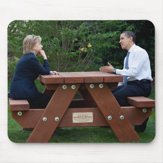 Präsident Barack Obama und Hillary Clinton Mousepad (Vorne)