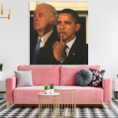 Präsident Barack Obama und Vizepräsident Leinwanddruck (Insitu (Wohnzimmer))