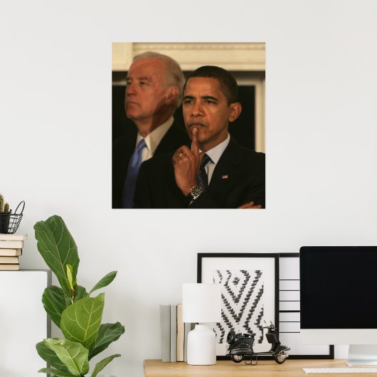 Präsident Barack Obama und Vizepräsident Poster (Heimbüro)