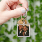 Präsident Barack Obama und Vizepräsident Schlüsselanhänger (Hand)