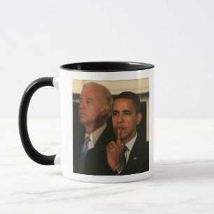 Präsident Barack Obama und Vizepräsident Tasse