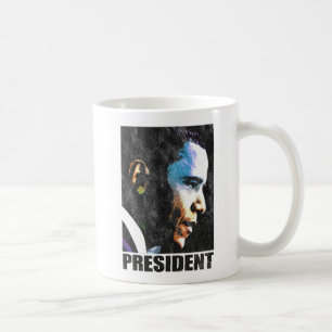 Präsident Barack Obama Vintag Kaffeetasse