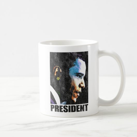 Präsident Barack Obama Vintag Kaffeetasse (Rechts)