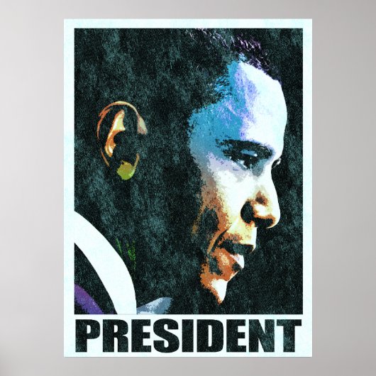 Präsident Barack Obama Vintag Poster (Vorne)
