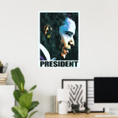 Präsident Barack Obama Vintag Poster (Heimbüro)