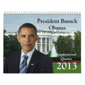 Präsident Barack Obama zitiert Kalender 2013 (Titelbild)