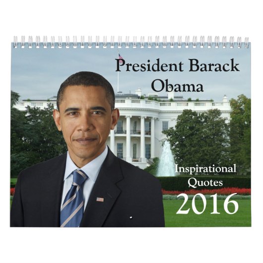 Präsident Barack Obama zitiert Kalender 2016 (Titelbild)