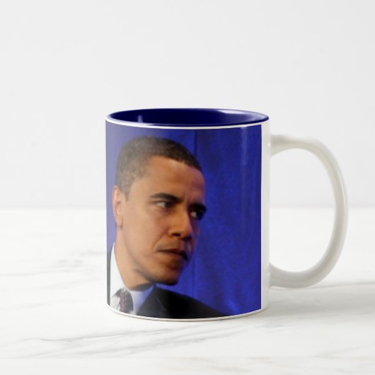 Präsident Barack Obama Zweifarbige Tasse (Rechts)