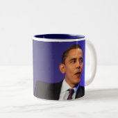 Präsident Barack Obama Zweifarbige Tasse (VorderseiteRechts)