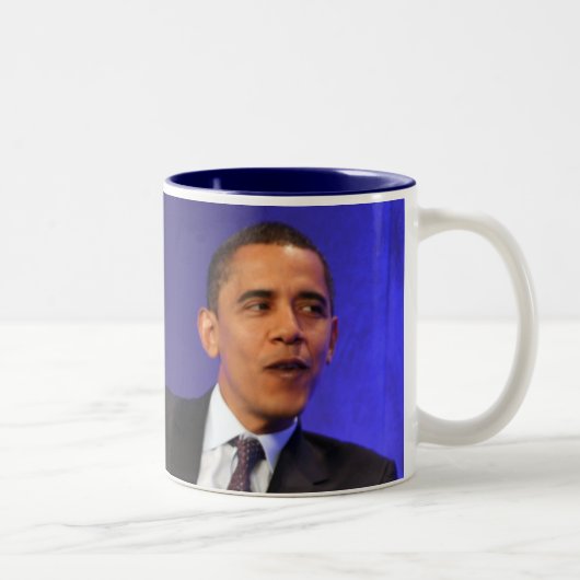 Präsident Barack Obama Zweifarbige Tasse (Rechts)
