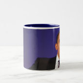 Präsident Barack Obama Zweifarbige Tasse (Mittel)