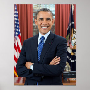 Präsident Barack Obama Zweite Amtszeit Offizielles Poster