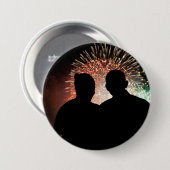Präsident Barack und Michele Obama Button (Vorne & Hinten)