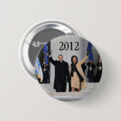 Präsident Barack und Michele Obama Button (Vorne & Hinten)