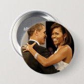 Präsident Barack und Michele Obama Button (Vorne & Hinten)