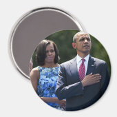 Präsident Barack und Michele Obama Magnet (Vorderseite/Rückseite)