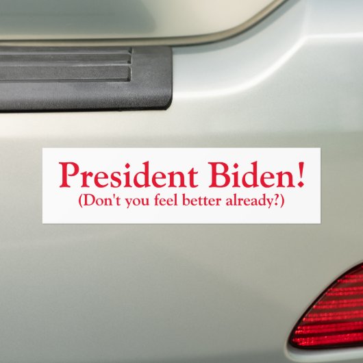 Präsident Biden! Autoaufkleber (Auf Auto)