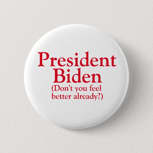 Präsident Biden Button (Vorderseite)