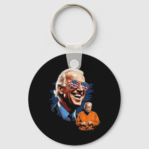 Präsident Biden lacht Trump, T-Shirt Anti-Tr ins G Schlüsselanhänger