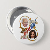 Präsident Biden / Vizepräsident Harris Button (Vorne & Hinten)