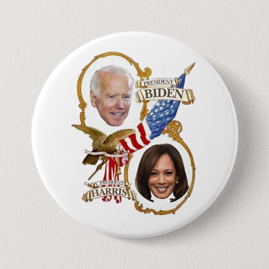 Präsident Biden / Vizepräsident Harris Button (Vorderseite)