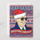 Präsident Bidens First Xmas Funny Flat Weihnachten (Vorderseite)