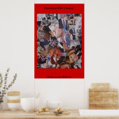 Präsident Bill Clinton Collage Poster (Küche)