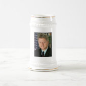 Präsident Bill Clinton Foto Bierglas (Mittel)