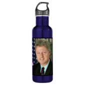 Präsident Bill Clinton Foto Edelstahlflasche (Vorderseite)