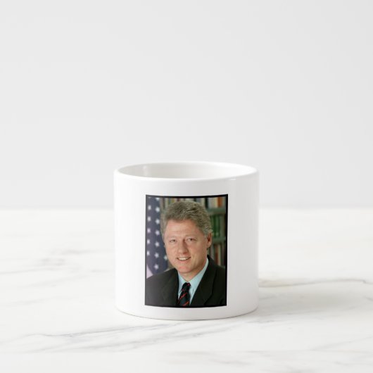 Präsident Bill Clinton Foto Espressotasse (Vorderseite)