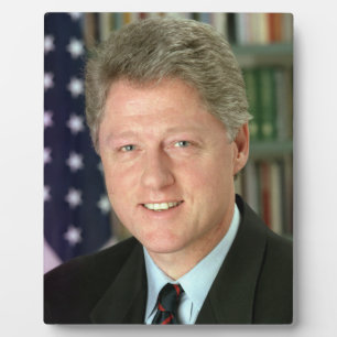 Präsident Bill Clinton Foto Fotoplatte