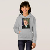 Präsident Bill Clinton Foto Hoodie (Vorne ganz)