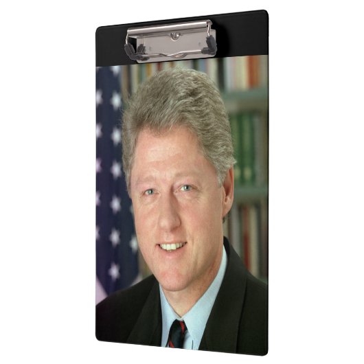 Präsident Bill Clinton Foto Klemmbrett (Links)