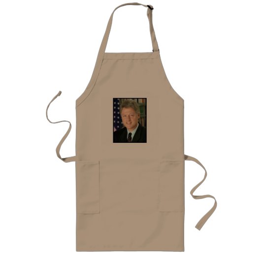 Präsident Bill Clinton Foto Lange Schürze (Vorne)