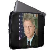 Präsident Bill Clinton Foto Laptopschutzhülle (Vorne Rechts)