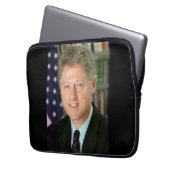 Präsident Bill Clinton Foto Laptopschutzhülle (Vorderseite Links)