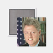 Präsident Bill Clinton Foto Magnet (Vorderseite/Rückseite)