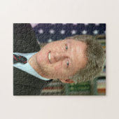 Präsident Bill Clinton Foto Puzzle (Horizontal)