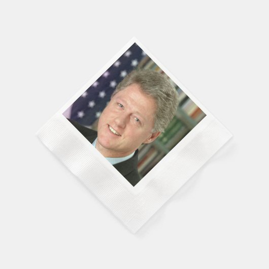 Präsident Bill Clinton Foto Serviette (Ecke)