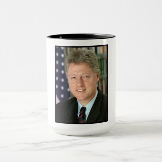 Präsident Bill Clinton Foto Tasse (Zentrum)