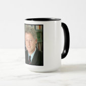 Präsident Bill Clinton Foto Tasse (VorderseiteRechts)