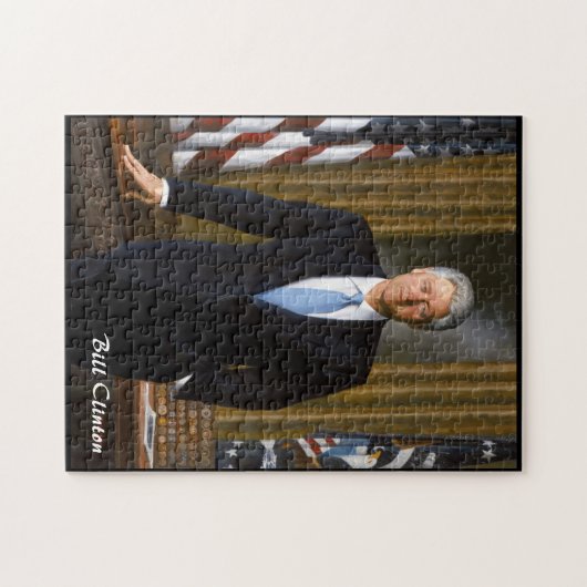 Präsident Bill Clinton Jigsaw Puzzle (Horizontal)