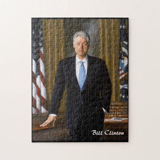 Präsident Bill Clinton Jigsaw Puzzle (Vertikal)