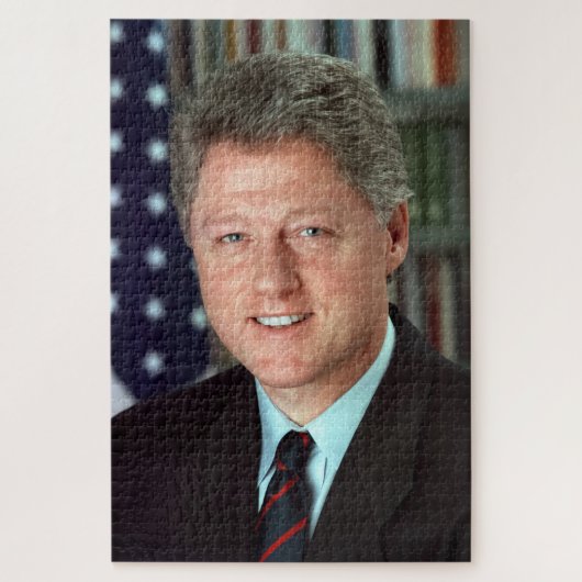 Präsident Bill Clinton Offical Portrait 20 x 30 Puzzle (Vertikal)