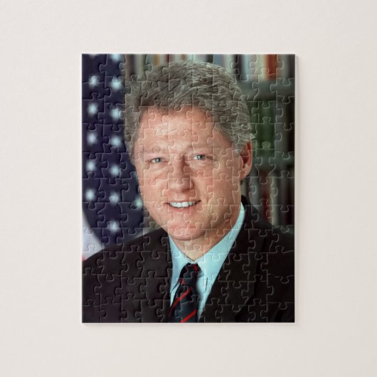 Präsident Bill Clinton Offiziell Portrait 8 x 10 Puzzle (Vertikal)
