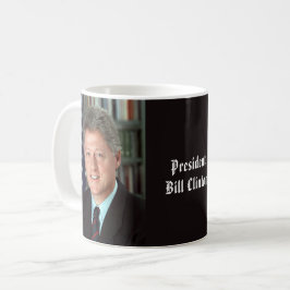 Präsident Bill Clinton Offiziell Portrait Kaffeetasse