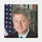 Präsident Bill Clinton Offiziell Portrait Magnet (Vorne)