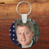 Präsident Bill Clinton Offiziell Portrait Schlüsselanhänger (Vorderseite)