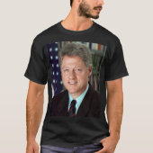 Präsident Bill Clinton Offiziell Portrait Unisex T-Shirt (Vorderseite)